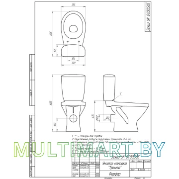 Унитаз Cersanit Trento (S-KO-TR011-3/6-PL-w) картинка 7